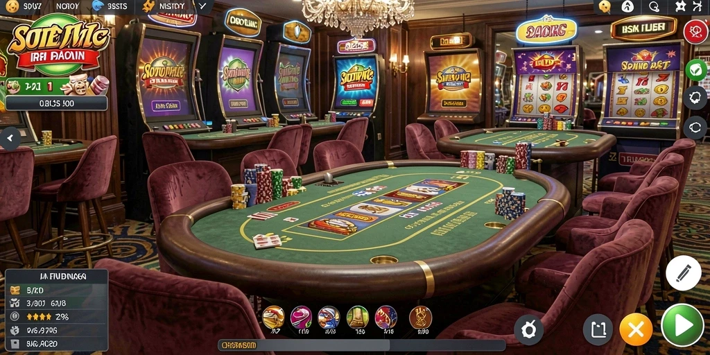 Tampilan awal game yang menarik dan penuh warna.