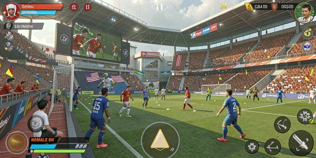 Screenshot 1: Menampilkan karakter utama dalam aksi.