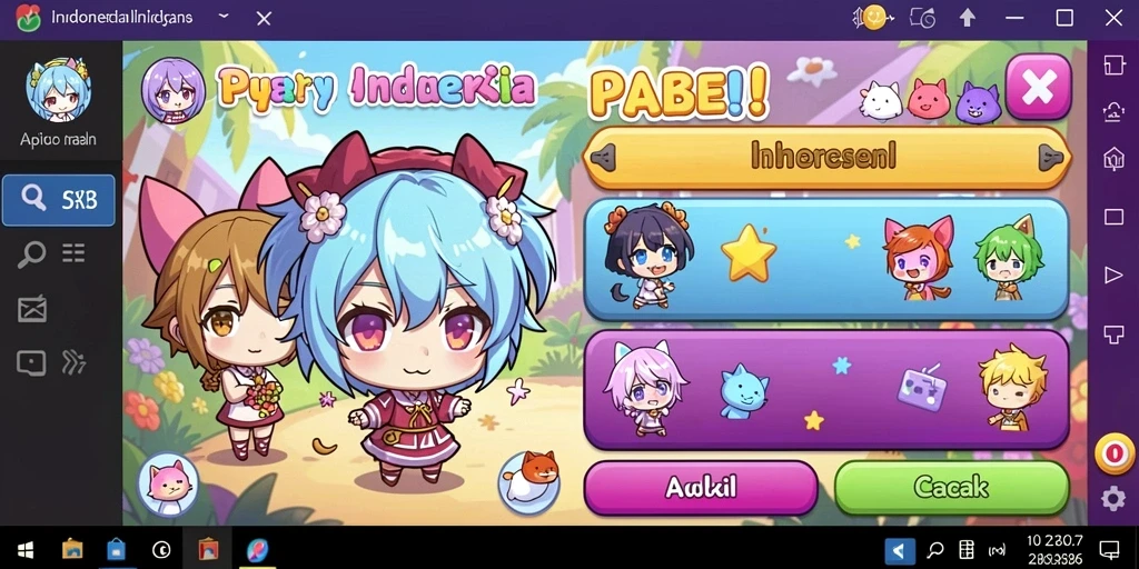Ilustrasi colorful yang menampilkan gameplay ADI99.