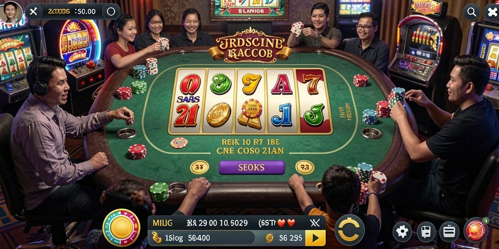 Tangkapan layar menampilkan pertarungan epik antara karakter yang dramatis.