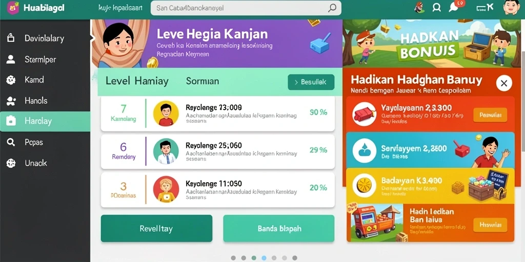 Screenshot menunjukkan antarmuka utama game yang menarik.