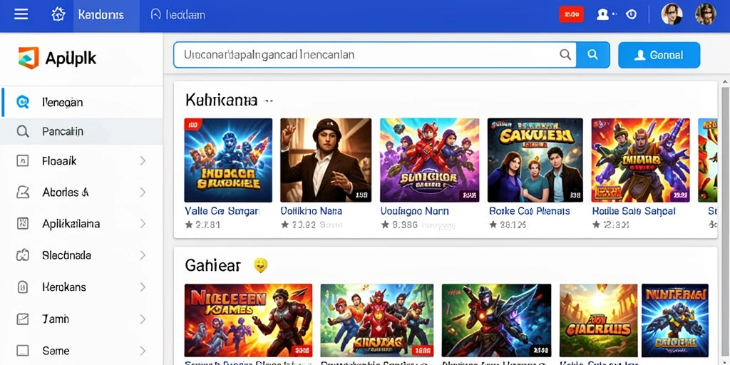 Tampilan awal yang menarik dengan interface yang ramah pengguna.