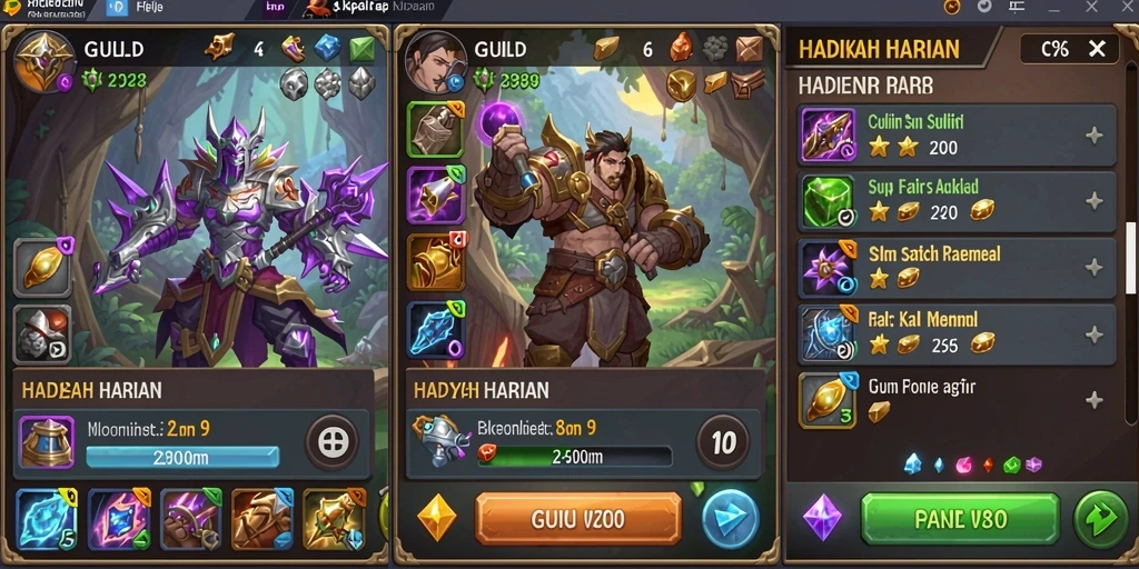 Tampilan menu awal yang menarik.