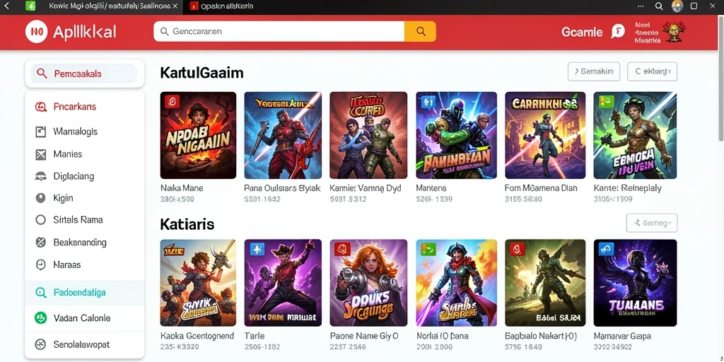 Menampilkan menu utama dengan antarmuka yang ramah pengguna.