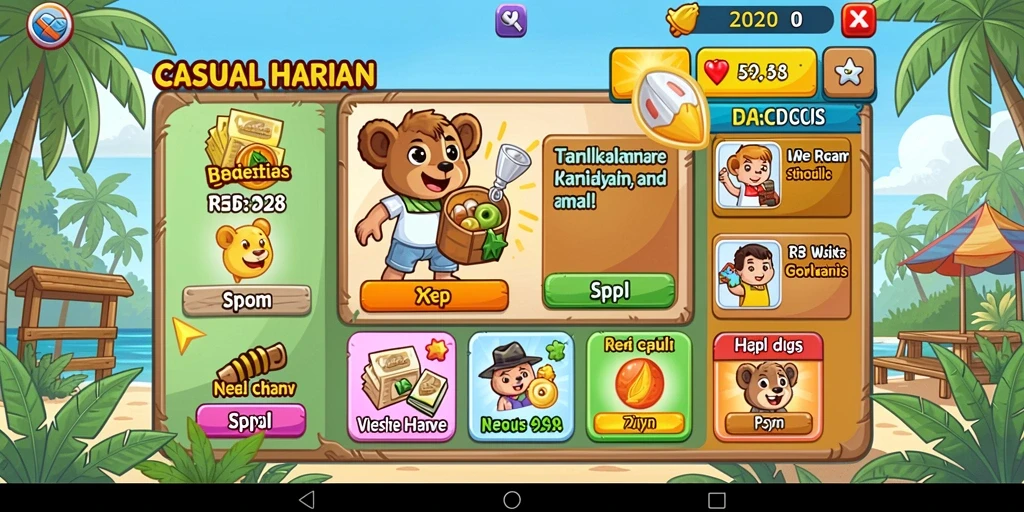 Tampilan awal game NV77 yang menarik.