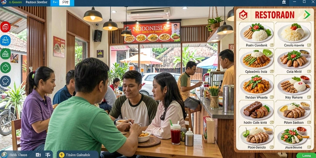 Screenshot menunjukkan antarmuka pengguna yang bersih dan menarik.